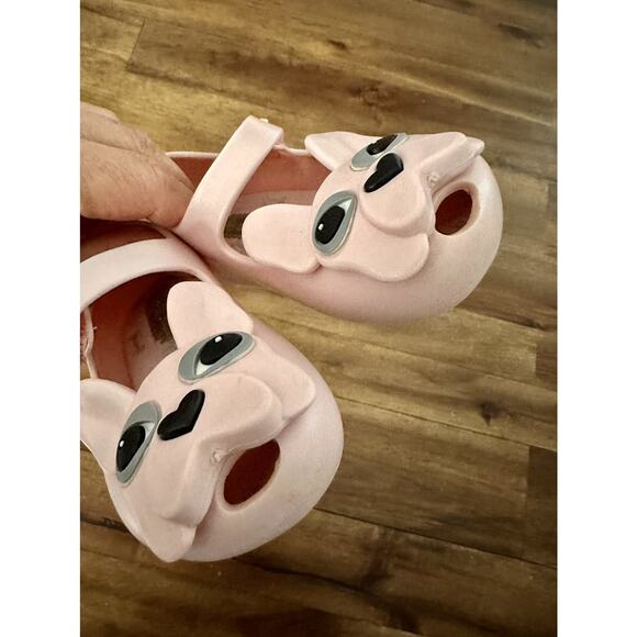Mini Melissa Ultragirl Pink French Bulldog Mary Jane Shoes Waterproof 5 - Picture 6 of 10
